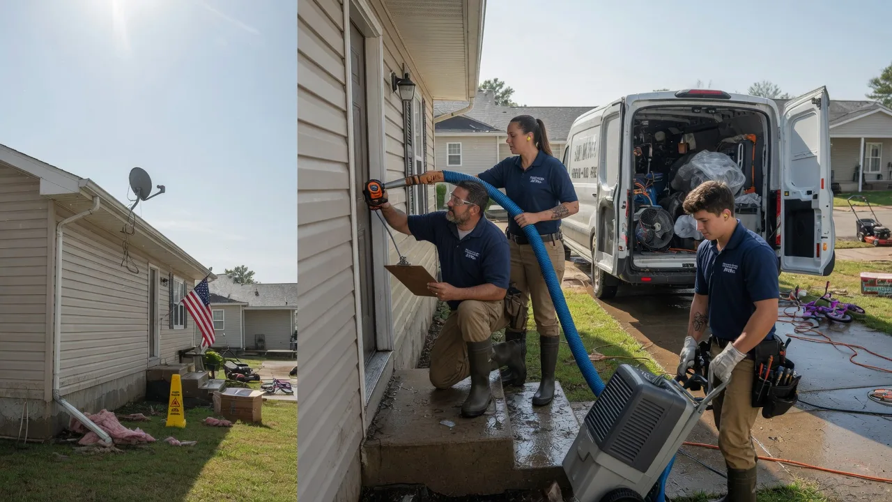 Ceiling Water Damage Restoration in Dallas, SD near me